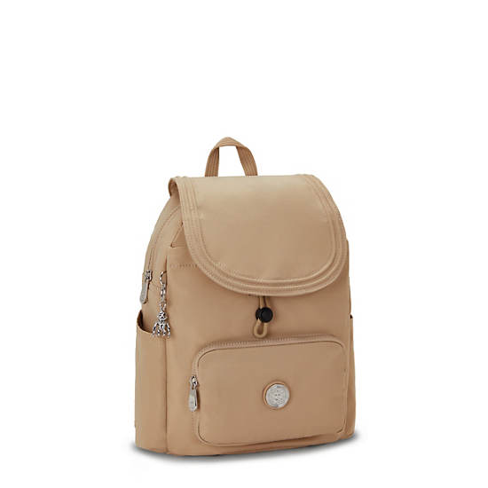 Kipling City Pack Small Backpacks Natural Beige | CA 1513LI